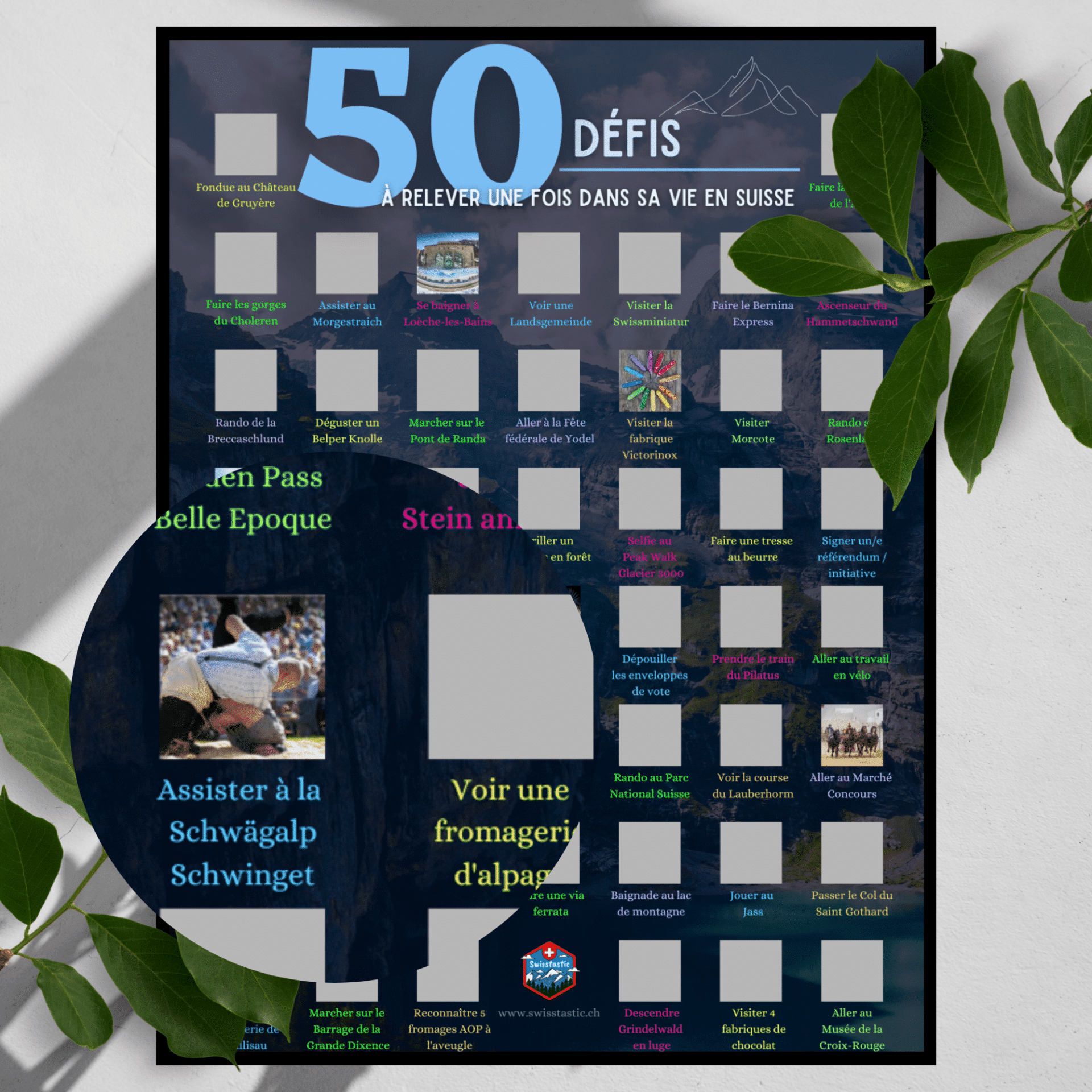 50 DÉFIS en Suisse - Affiche à gratter – Image 2