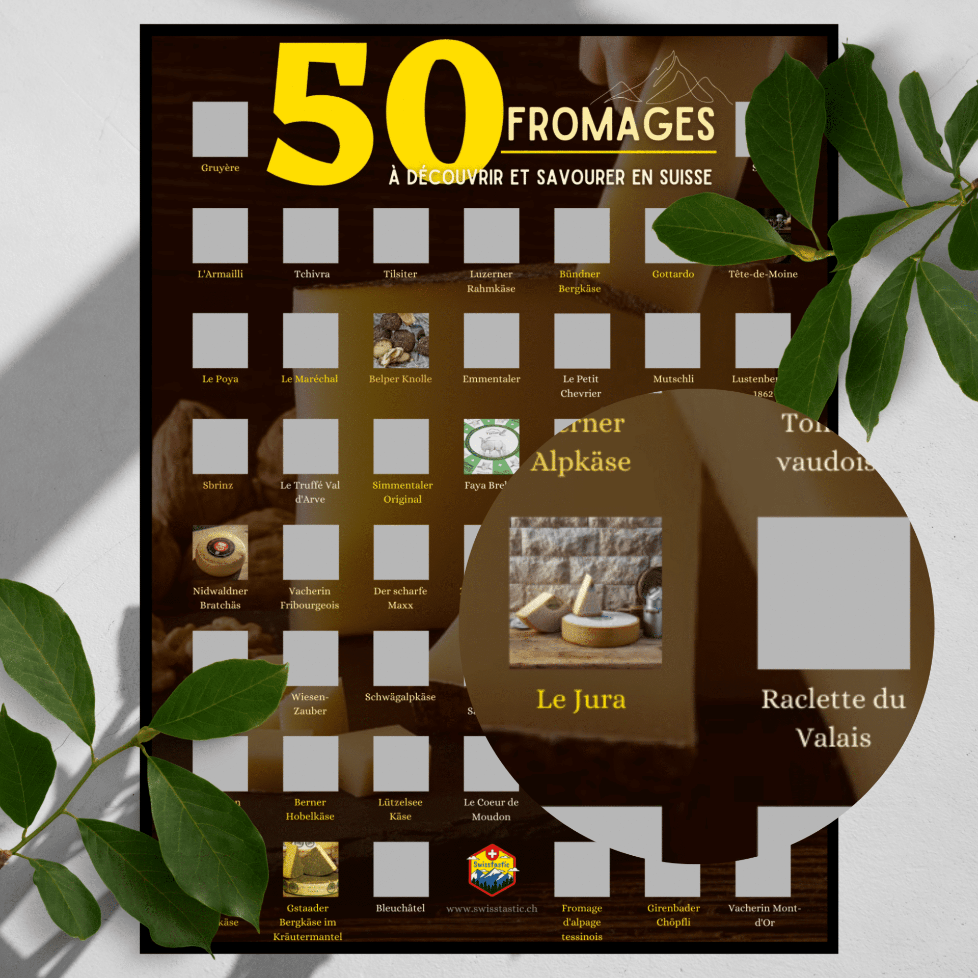 50 FROMAGES suisses - Affiche à gratter – Image 2