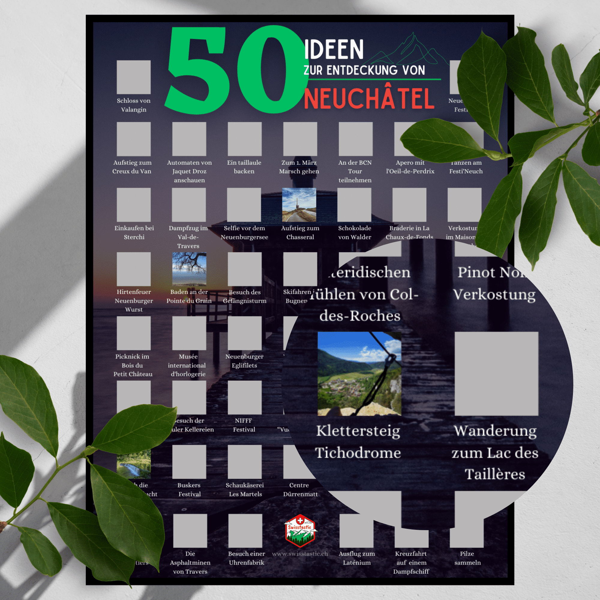 50 IDÉES à Neuchâtel - Affiche à gratter - Bild 2
