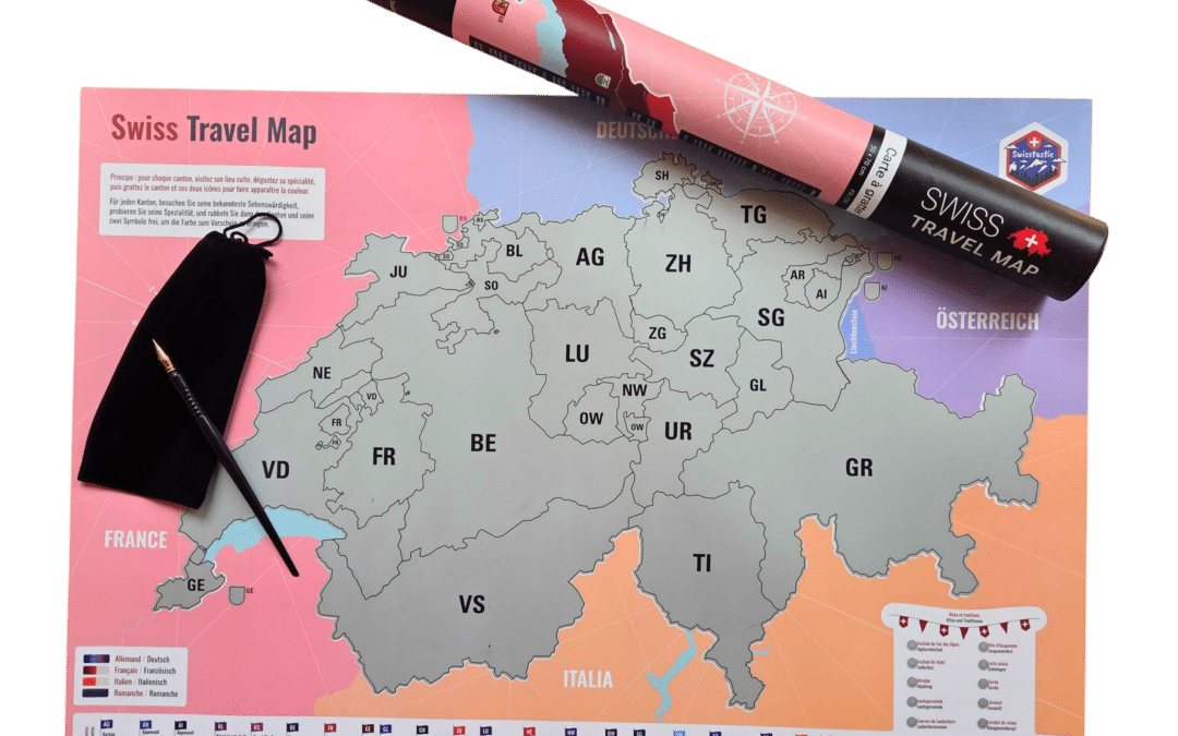 Trois Neuchâtelois lancent une carte à gratter pour redécouvrir la Suisse canton par canton